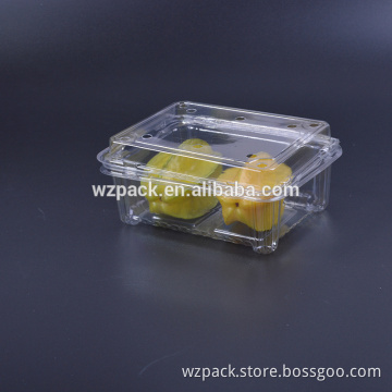 Wholesale High Grade PET Disposable plastic Box For Food Fruit Snack